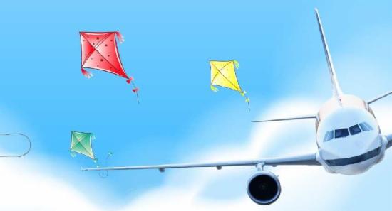 Flying kites near airports is a punishable offense